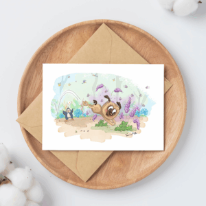 Greeting Card – Ozzy in Lavender