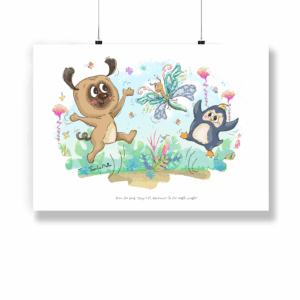 Wall Art - Ozzy & Pi Celebrate