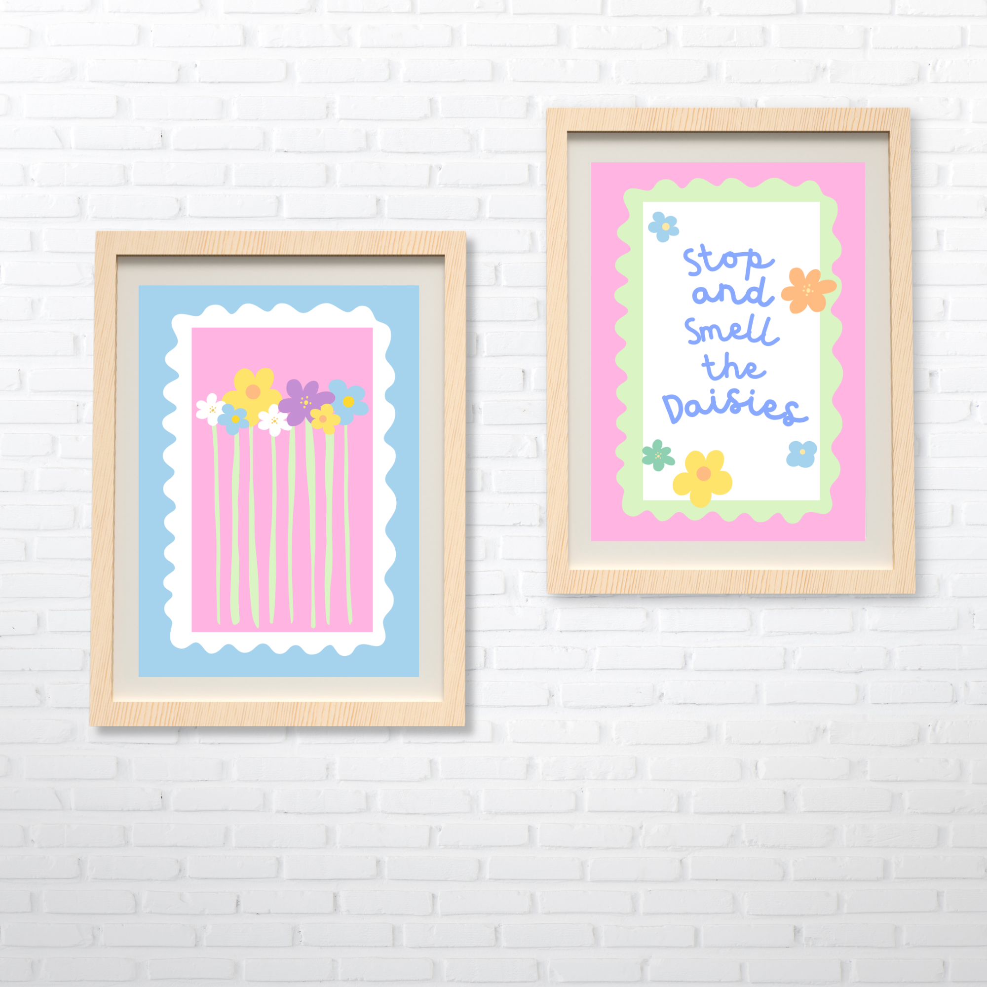 Art Prints - Blossom Pastels (Set of 2)