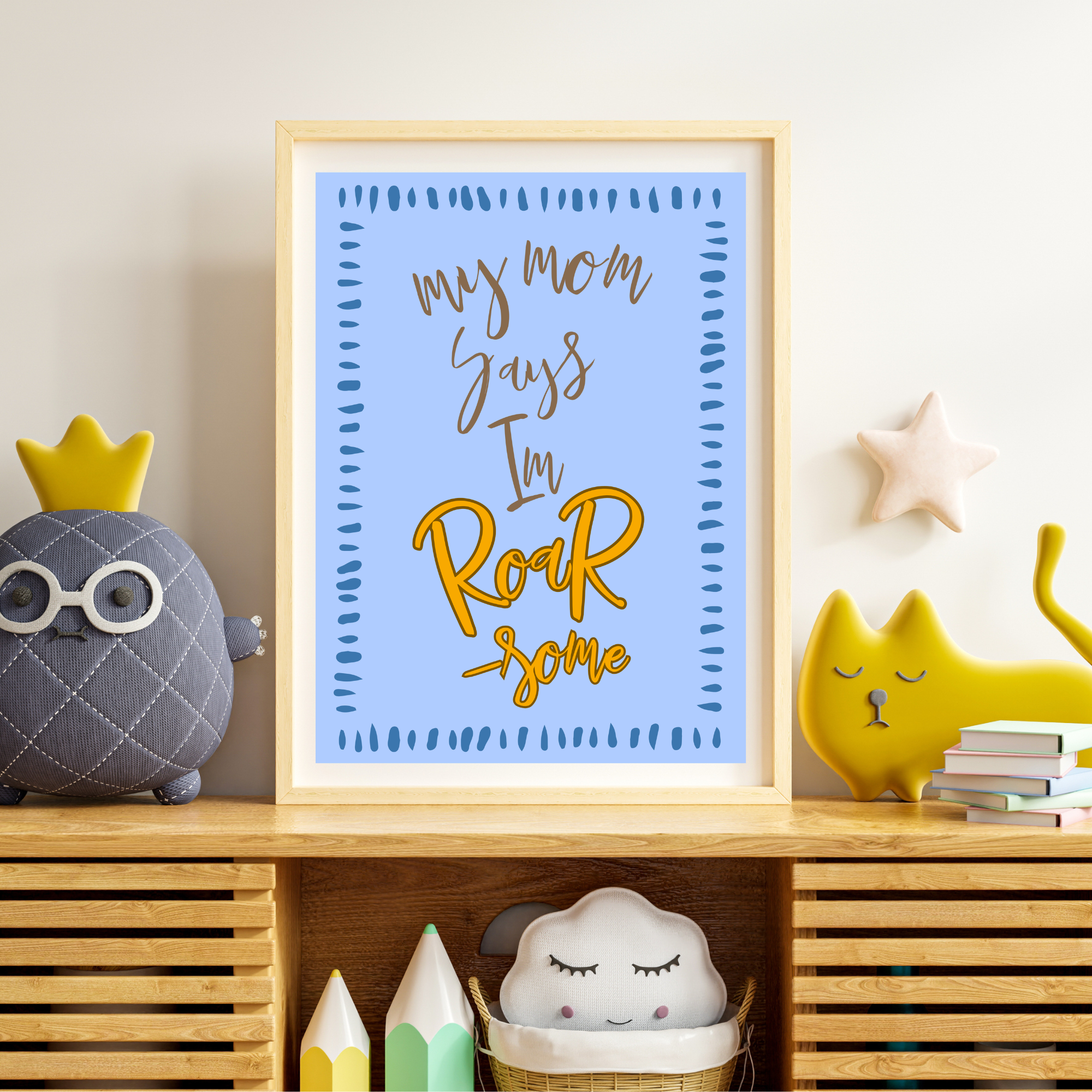 Art Prints - Little Tiger in Blue (Set of 2) - Image 2