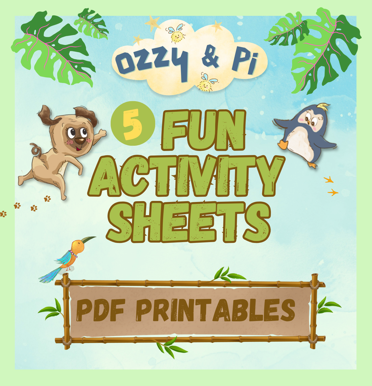 Printable - Ozzy & Pi Activity Booklet