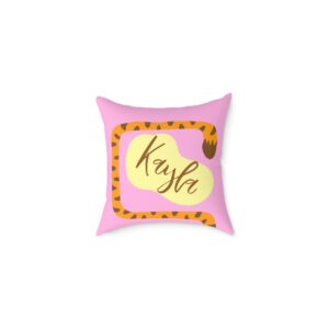Name Pillow - Little Tiger Pink (Personalised)
